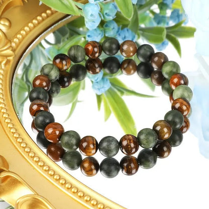 Bohemian bracelet Tiger Eye Stone bracelet - jewelry, symbol of wealth, with wind spa healing function