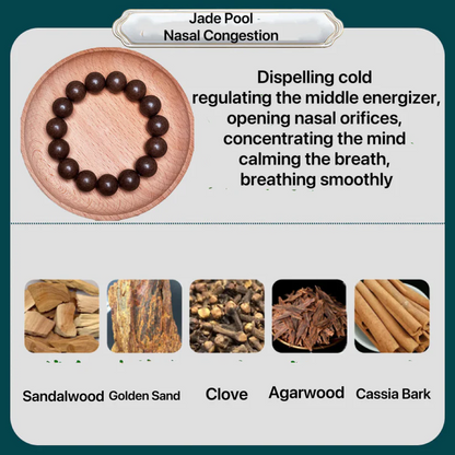 Ancient Handmade herbal medicine bracelet Incense Beads with Multiple Efficacy:Sleep Aid,Stress Relief,Emotional Stability