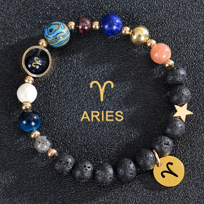 Mystical Planetary and Zodiac Bracelet: Unveiling the Power of Gemstones